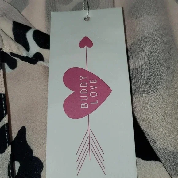 Buddy Love Cheetah Long Sleeve Mini Dress Size M NWT - Picture 8 of 8